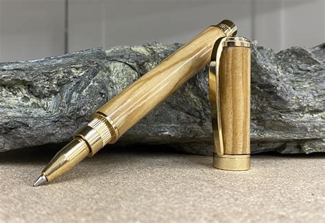 Handmade Pen Made Out Of Olive Wood Rwoodworking