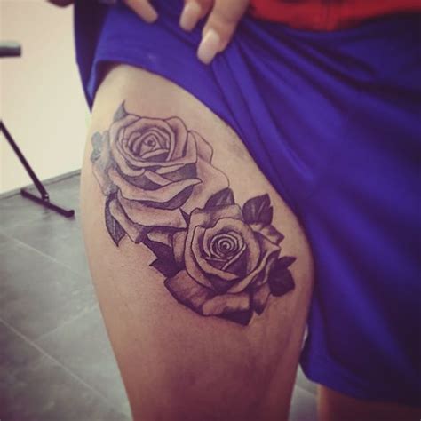 The 25 Best Flower Leg Tattoos Ideas On Pinterest Rose