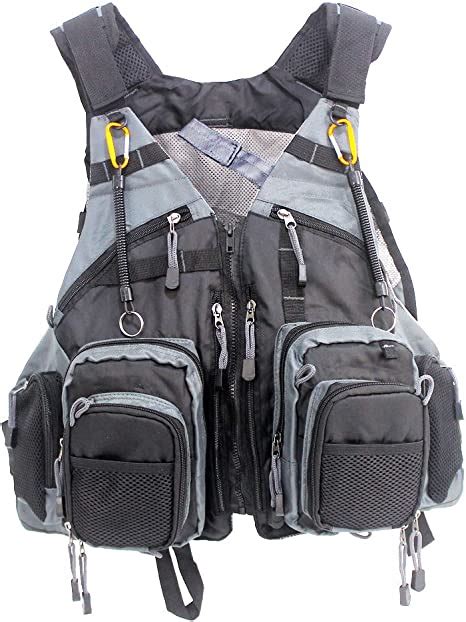 Fly Fishing Vest Pack Adjustable Breathable Outdoor Activity Vest With