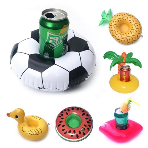 Cute Inflatable Cup Holder Coasters Float Drink Holders Floating Cup