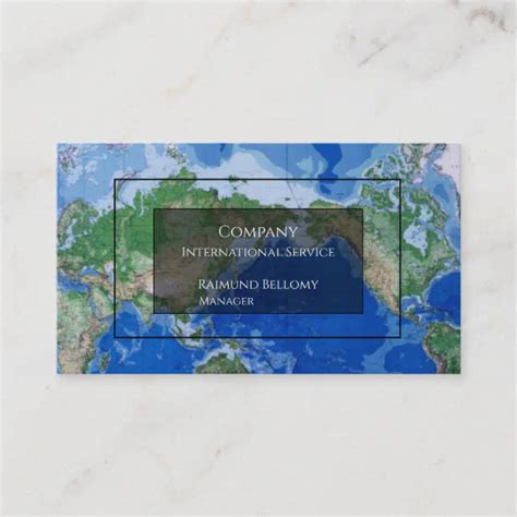 World Map Business Card Zazzle