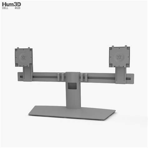 Dell Dual Monitor Stand Mds19 3d Model Download Electronics On