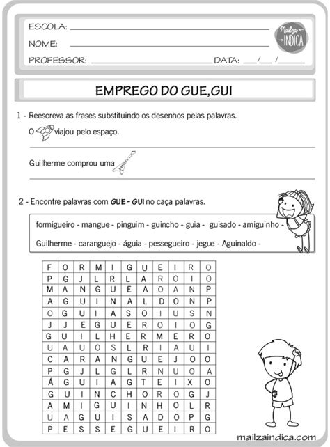 MAILZAINDICA Atividade do Ensino Fundamental de Língua Portuguesa