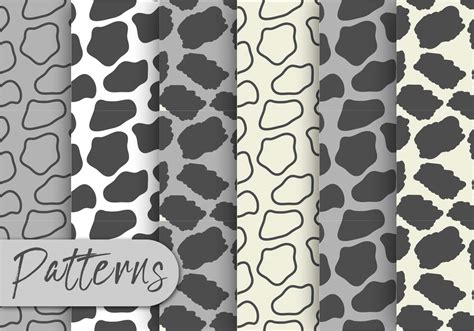 Gray Animal Print Pattern Set 168660 Download Free Vectors Clipart