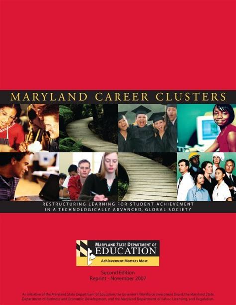 Maryland Career Clusters Maryland State Department Of Education