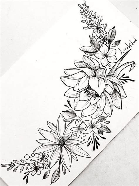 55 Simple Small Flowers Tattoos Drawing Tattoos Ideas For Women This