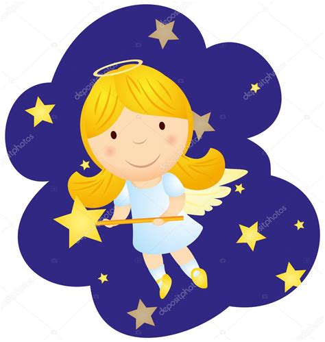 Cute Cartoon Angel Girl — Stock Vector © Cherju 7763087