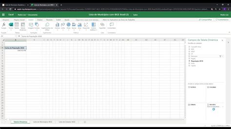 Como criar uma tabela dinâmica no Excel YouTube