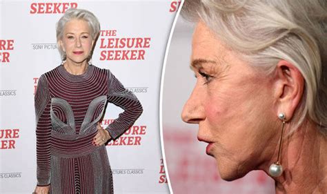 Helen Mirren 72 Flaunts Very Smooth Complexion And Looks Much Younger