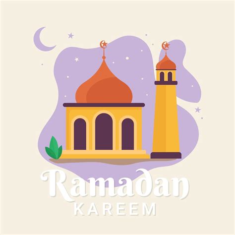 ramadan kareem greeting flat design illustration 2079824 Vector Art at ...