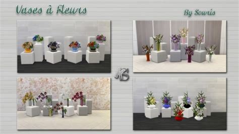 Flowers Vases By Souris At Khany Sims Sims 4 Updates