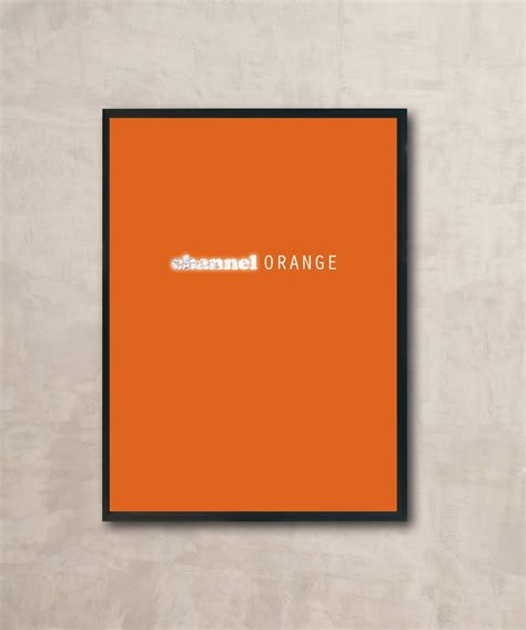 Frank Ocean Channel Orange Poster Channel Orange Art Poster Channel
