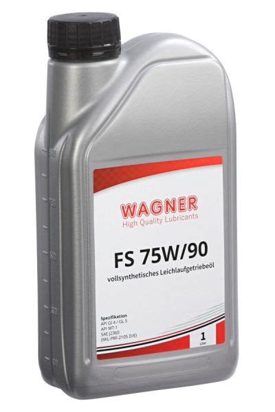 Wagner Hypoid Gear Oil Sae 75w90 Fully Synthetic Classic