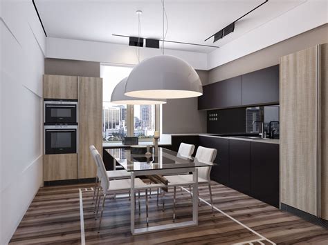 Two Apartments With Sleek Grayscale Interiors Kitchen Design Small