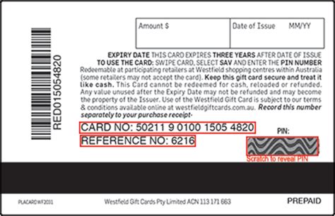 Where Can I Find The Pin Card Number And Reference Number Westfield