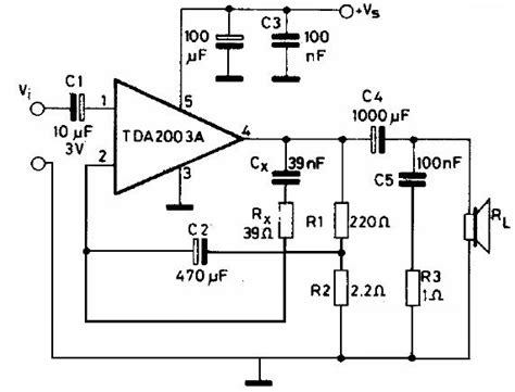 Tda 2003ic full diagram 2003 ic diagram amplifier diagram tda 2003 ic crt tv audio section 2003 ic full diagram. Electronic Circuit Diagrams: TDA 2003 10w Amplifier