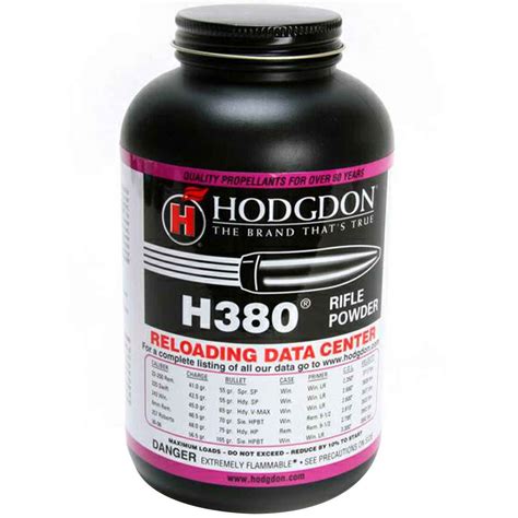 Hodgdon H380 Smokeless Powder 1lb Can 1lb Sportsmans Warehouse