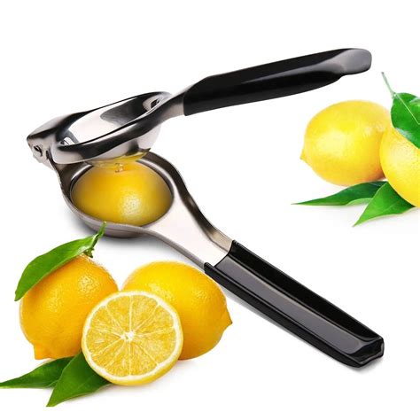 Lemon Squeezer Stainless Steel Lime Press Juice Extractor With Silicon