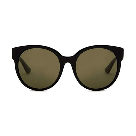 Kính Gucci Optyl Round Sunglasses Black Gg0035s 002