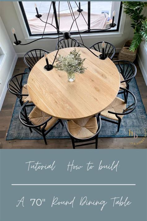 How To Build A 70 Round Dining Table Honey Built Home