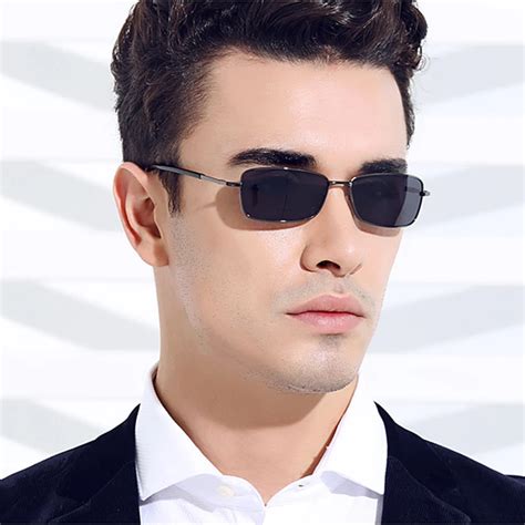 Vazrobe 136mm Small Rectangle Mens Polarized Sunglasses Driving Narrow Face Anti Glare