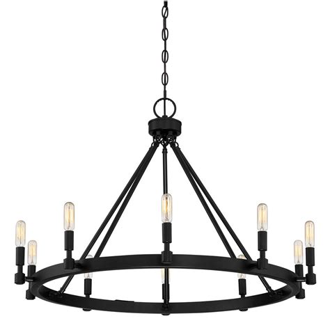 Your home improvements refference | glass chandelier shades home depot. Designers Fountain Fiora 10-Light Black Chandelier-92589 ...