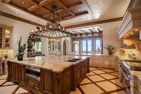 Want coffered ceilings that allow access to plumbing in the basement? 50 Kitchens with Coffered Ceilings (Photos)