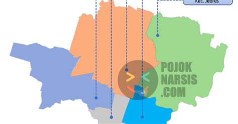 Peta Kota Solo Hd Vector Infografis Powerpoint Pojok Narsis