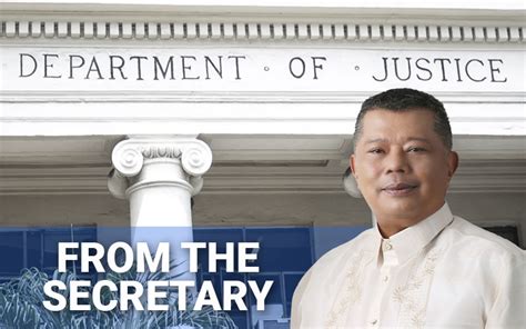 Secretarys Profile Department Of Justice Republic Of The