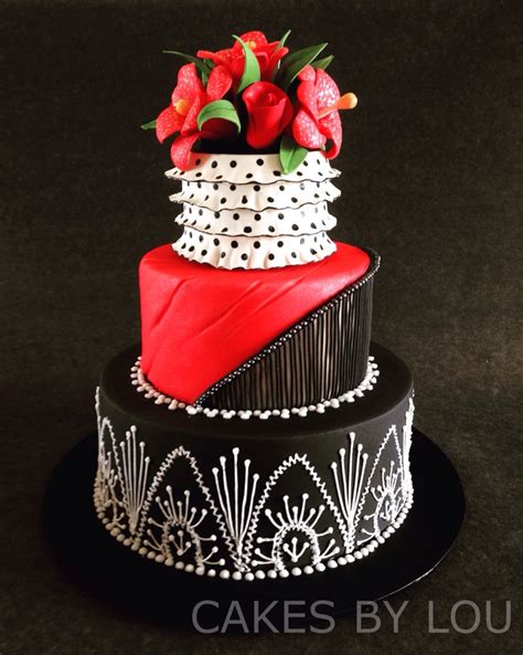 This 40th raiders birthday cake is great for men or any. Latin themed 40th birthday cake with hand made Copihue (Chilean bell flowers) red black and ...