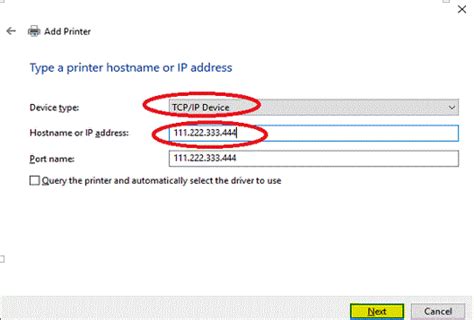 Add Networked Printer For Windows Using Ip Address The Ilr School