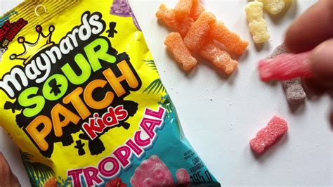 We assigned each artisan a section of the grid and then pieced them together to create a mosaic of tattooed sections of the bulleit label. Sour Patch Kids Tropical review - YouTube