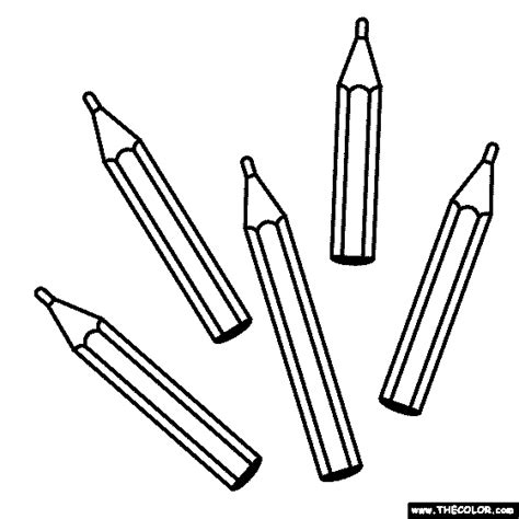 Coloring Pencils Coloring Pages