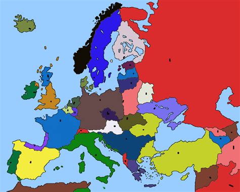 Napoleon Alternate History Map