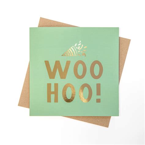 Buy Woo Hoo Congratulations Card Woo Hoo Metallic Proud Of You Card