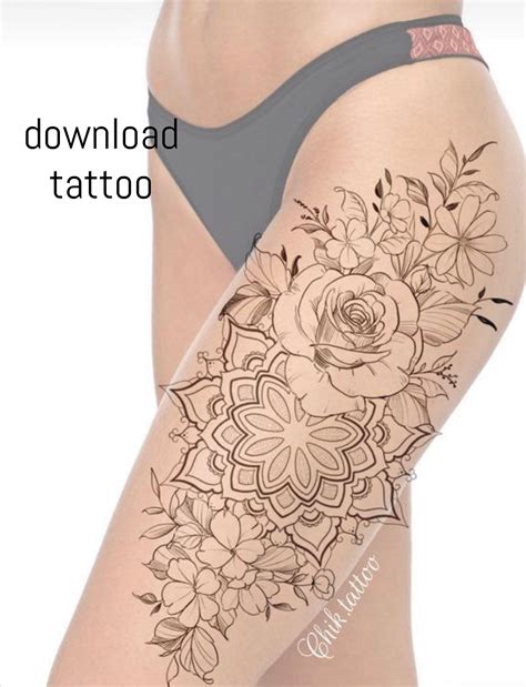 discover more than 74 thigh mandala tattoos latest esthdonghoadian