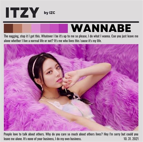 Itzy Wannabe Japanese Version Mv Palette