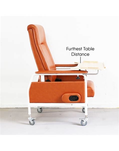 Kw W Reclining Geriatric Chair Steel With Wheels