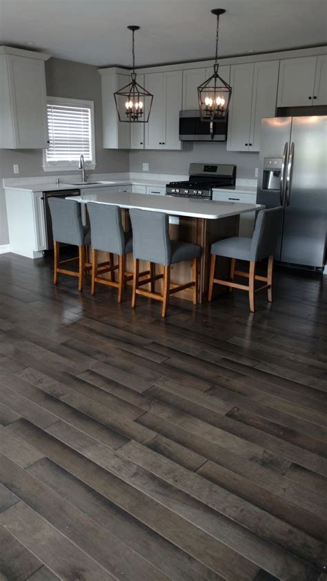 Grey Hardwood Floors In Kitchen Elyse Lewandowski
