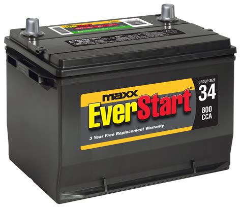 Buy Everstart Maxx Lead Acid Automotive Battery Group Size 34n 12