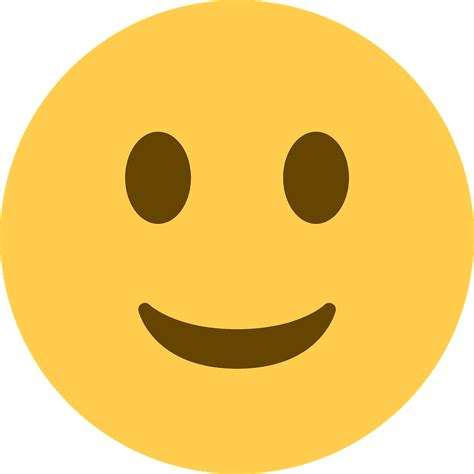Slightly Smiling Face Emoji Clipart Free Download Transparent Png