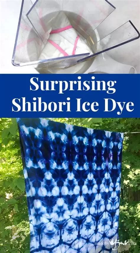 Surprising Shibori Ice Dye Made By Barb Quick Easy Blue Design Eco