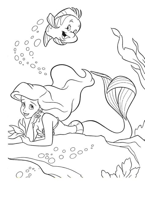 Dibujos Para Colorear La Sirenita Ariel Reverasite