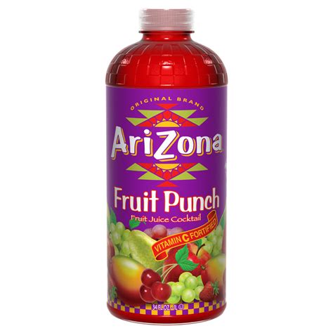 Arizona Fruit Punch Juice 34oz Btl Drinks Fast Delivery By App Or Online