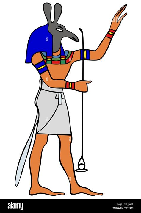 God Of Ancient Egypt Set Seth Vector Stock Vector Image And Art Alamy