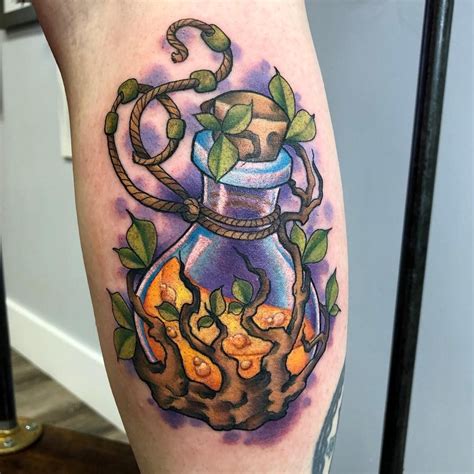 Potion Bottle Tattoo Designs Are Little Magical Accents That We Cant