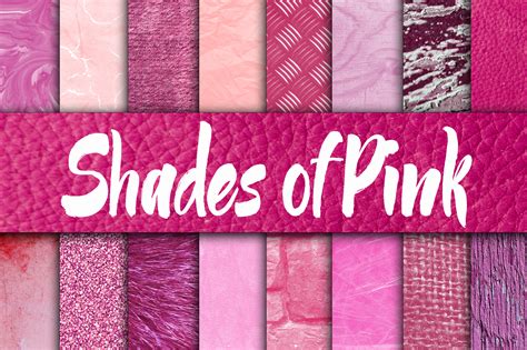 Shades Of Pink Digital Paper Textures Graphic By Oldmarketdesigns