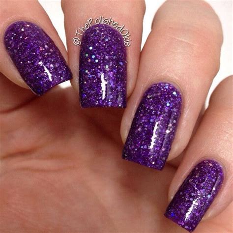 born to the purple glitter nail polish 9 liked on polyvore featuring beauty products nail