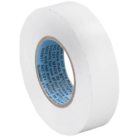 Find specialty tape for packaging, art, plumbing, engineering, and industrial applications. 3/4 in x 20 yds 7 Mil White Electrical Tape