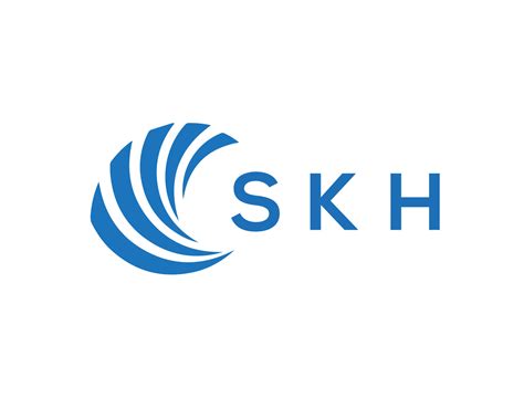 Skh Letra Logo Diseño En Blanco Antecedentes Skh Creativo Circulo